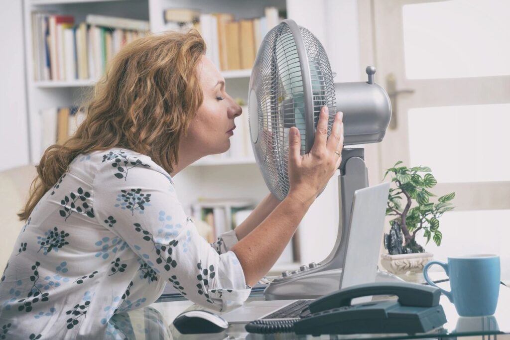 A Fan on a Desk